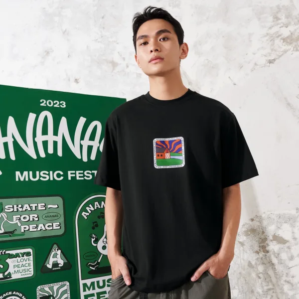 Graphic Tee - Dance Till Sunrise - Jet Black