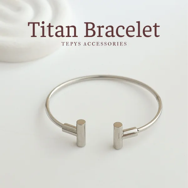 Kiềng Tay T-Sign Titan Silver