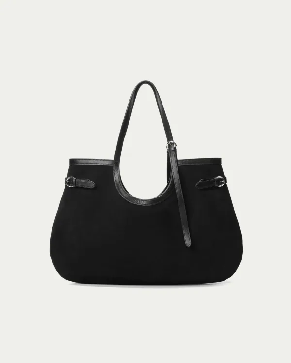 Membrane Suede Shoulder Bag
