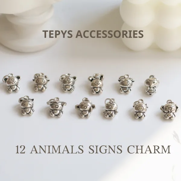 Bộ charm 12 con giáp may măn Châu Á