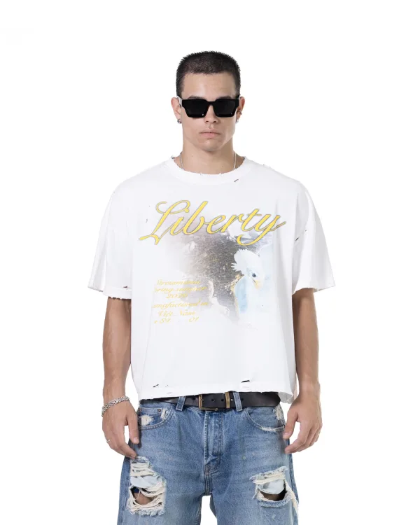 SS26 LIBERTY T-SHIRT - WHITE