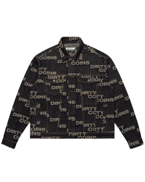 Áo khoác Denim Jacket Frayed Logo