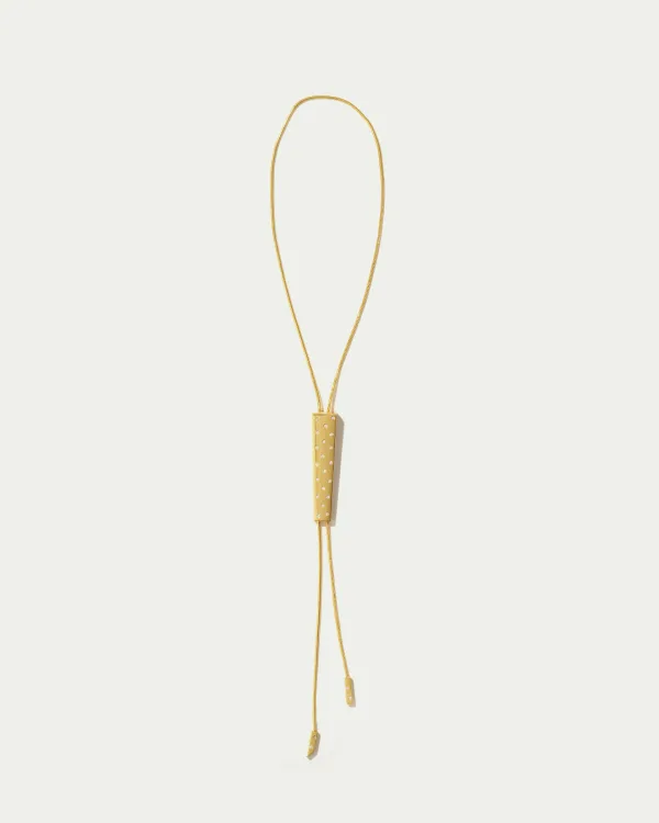 Cravat Necklace In Polka Dot