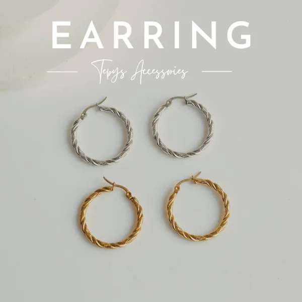Spiral Round Earring
