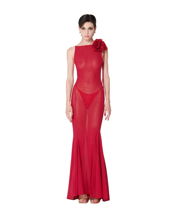 From head Tomatoes Evening Dress