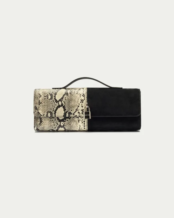 Extended Yinyang Leather Mini Clutch