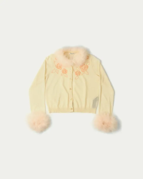Quinter Knit Hand-Embellished Cardigan