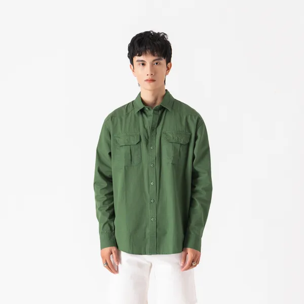 ÁO SƠ MI NAM - TOTODAY - FLAP BOX PLEAT POCKETS