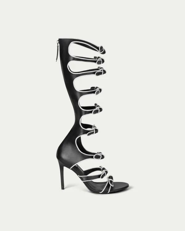 Eclipse Ribbon-trim Knee-high Boots