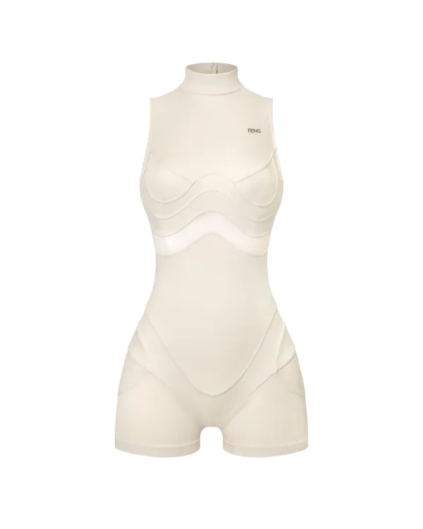 A1 TAN PLAYSUIT
