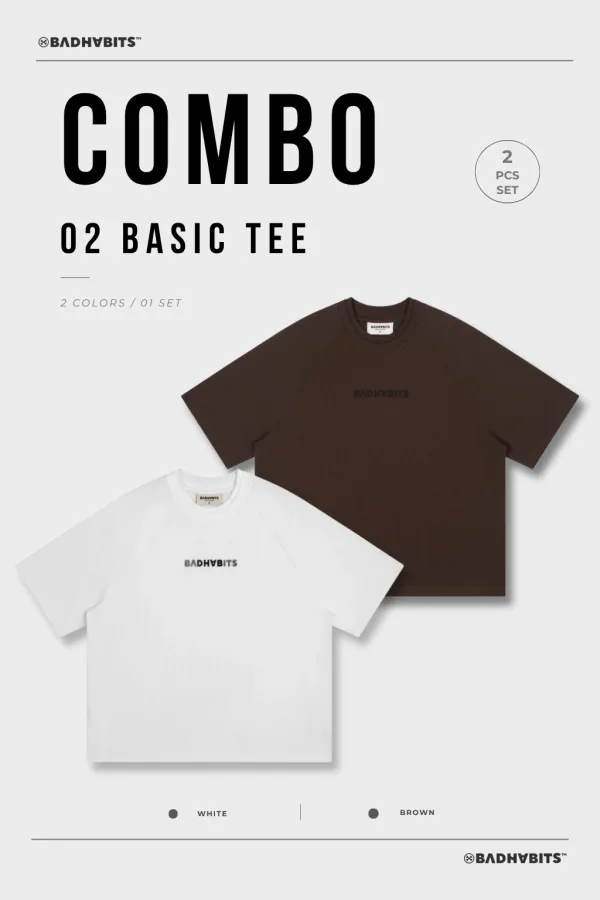 [COMBO 2 ÁO - SIZE L] ÁO THUN CLASSIC BOXY TEE