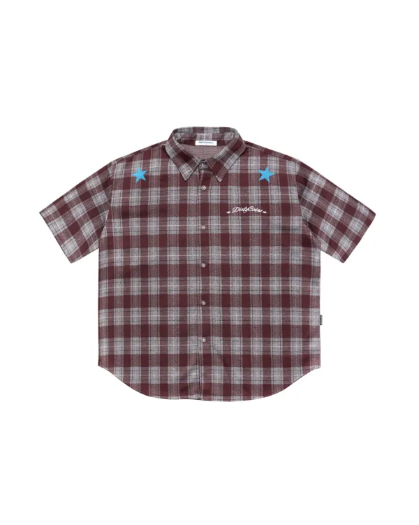 Áo Sơ Mi DirtyCoins Bluestar Check Shirt