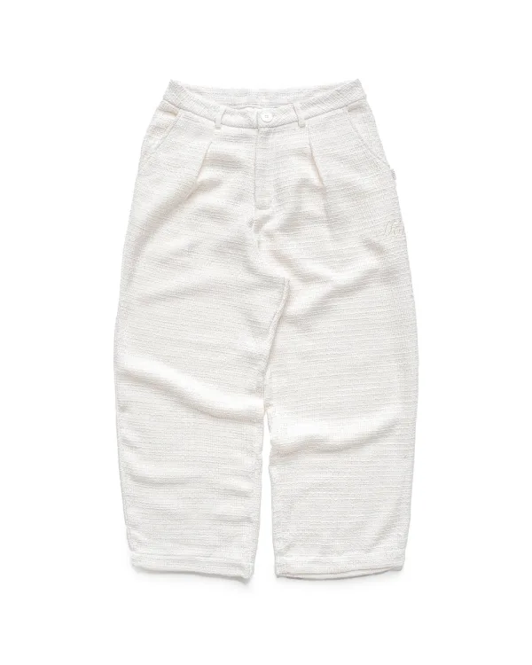 SS25 TWEED PANTS - WHITE