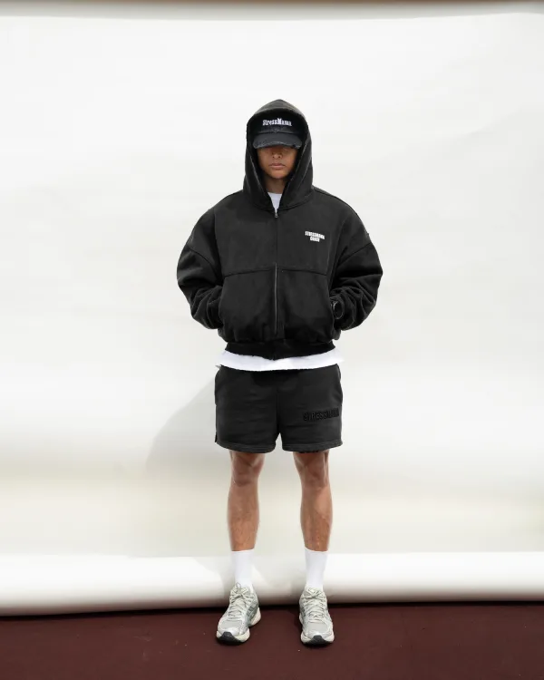SSMA COACH V2 ZIP HOODIE - BLACK