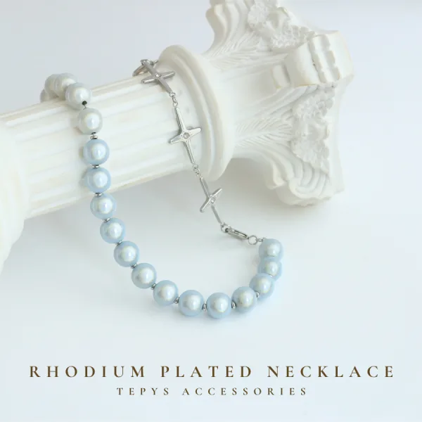 Choker Ngọc Trai Xanh Highy Silver
