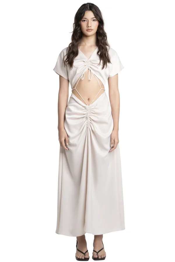 SHELLY DRESS - CREAM