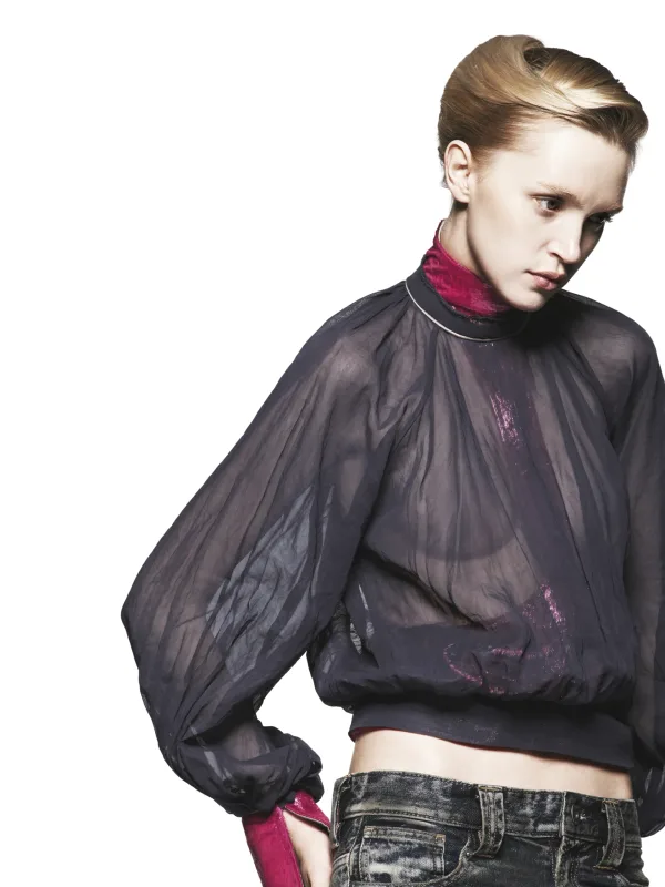 PURPLE LUCENT TOP