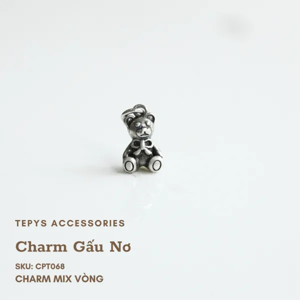 Charm Gấu Nơ