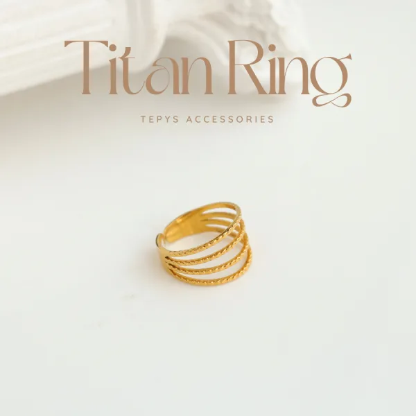 Nhẫn Titan Golden Thrit