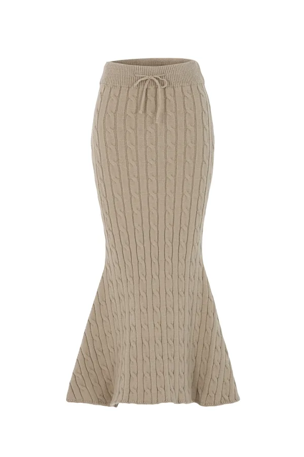 DEMI SKIRT - LIGHT BROWN