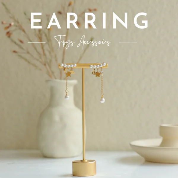 Long Pearl Earring