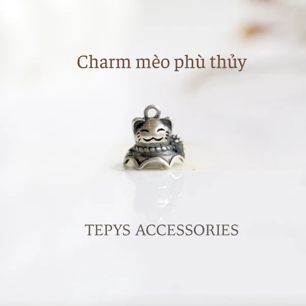 Charm mèo phù thủy