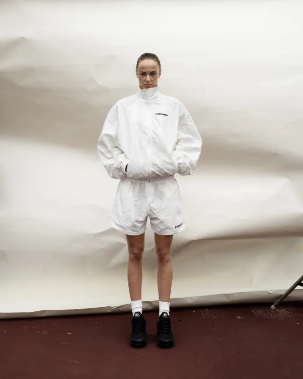 SSMA COACH TRACK SHORTS - WHITE