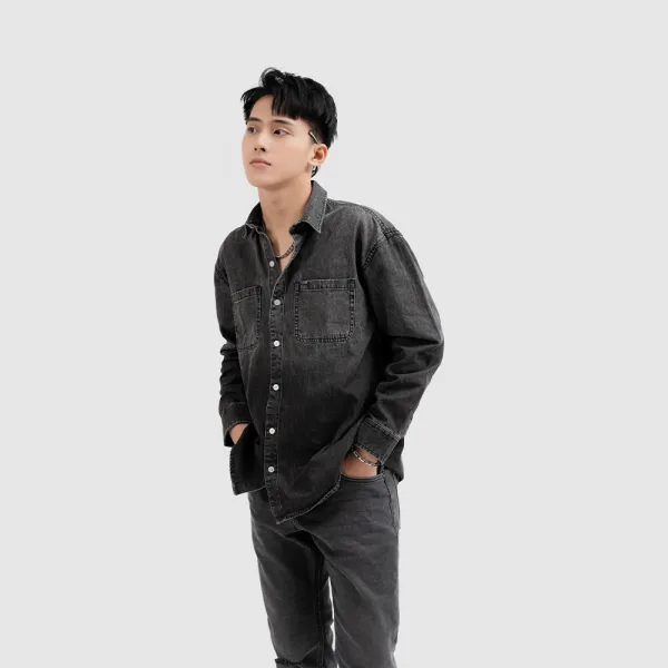 ÁO SƠ MI JEAN NAM - TOTODAY - 02301