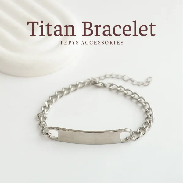 Lắc Tay Titan Tagname Silver