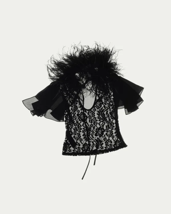 Pure Lace Feather Top