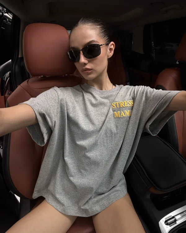 SSMA EMBROIDERY BASIC T-SHIRT - GRAY