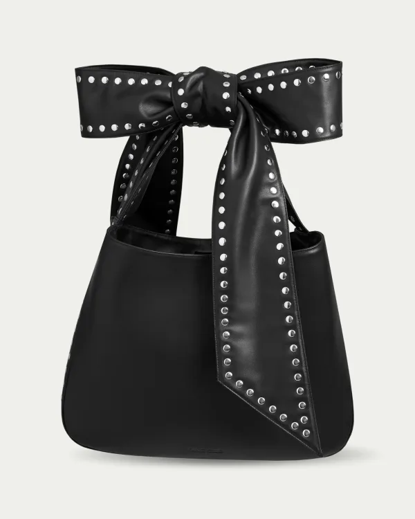 Boa Studded Bow Strap Shoulder Bag