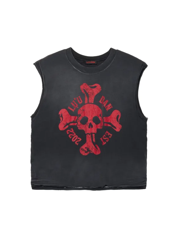 WADDED SLEEVELESS TEE
