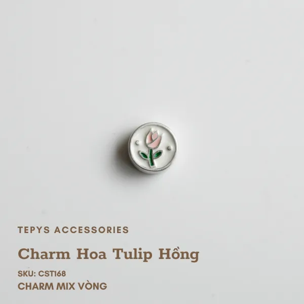 Charm Hoa Tulip Hồng