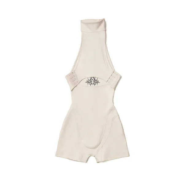 CAT TATTOO TAN PLAYSUIT