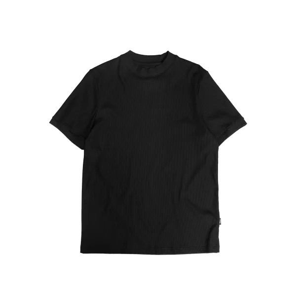 Black Rib Fit Tee