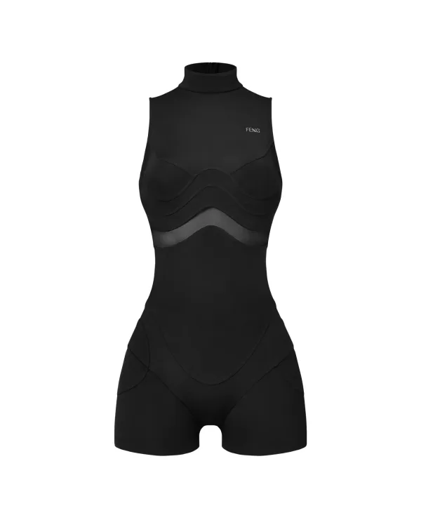 A1 BLACK PLAYSUIT