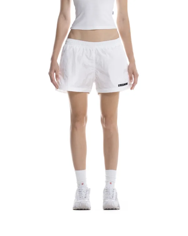 SUMMER26 LOGO SHORTS - WHITE