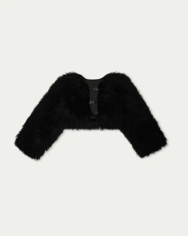 Candy Cropped Fur Coat