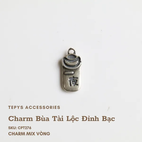Charm Bùa Tài Lộc Đỉnh Bạc