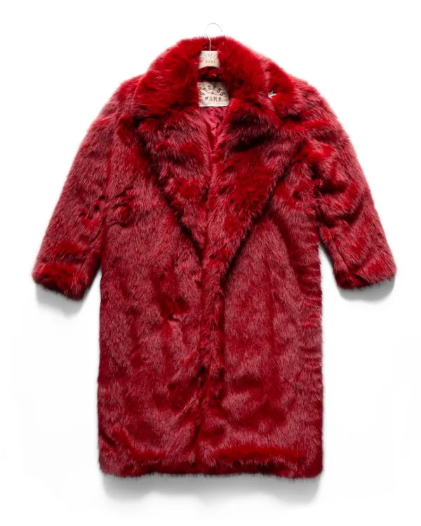 SSMA MELTING SUN LONG COAT - RED