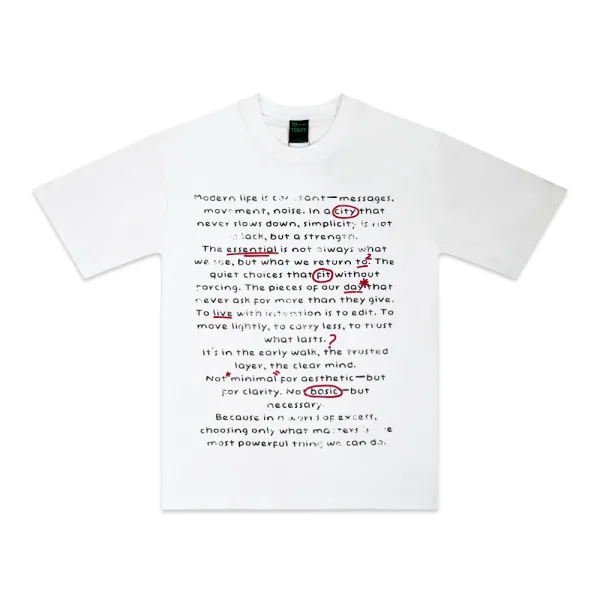 ÁO THUN UNISEX - TOTODAY - THE QUIET STRENGTH OF SIMPLICITY