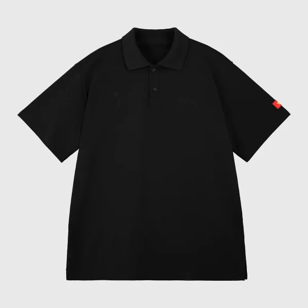 Polo "BIỂN VÀ ĐẢO" // Đen cài cắm