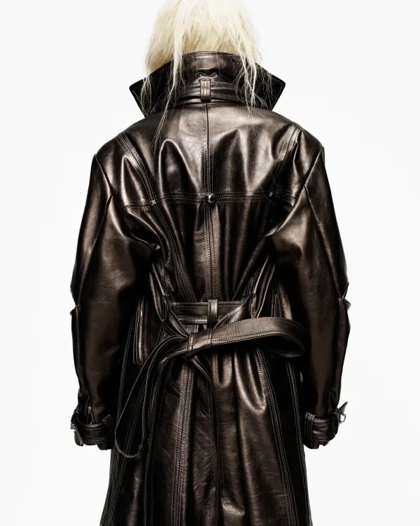 DEAR STOCKHOLM! LEATHER TRENCH COAT