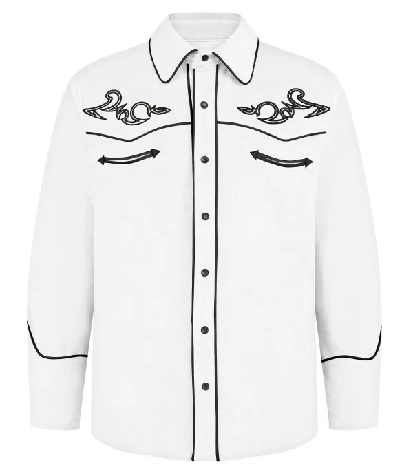 White Moment Western Cowboy Shirt