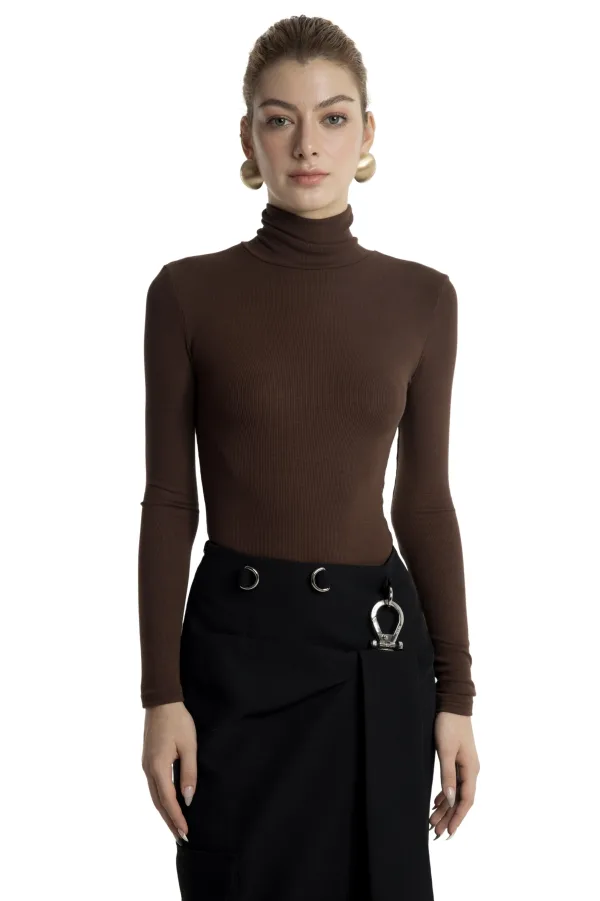 MONA BODYSUIT - COFFEE