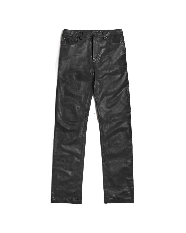 FW 26 WASHED LEATHER PANTS