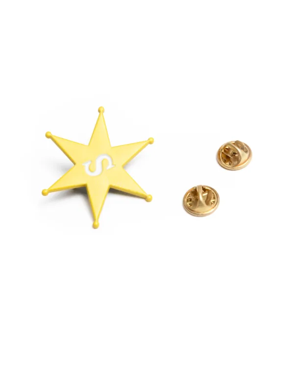 STRESSMAMA PIN - YELLOW ARMORIAL