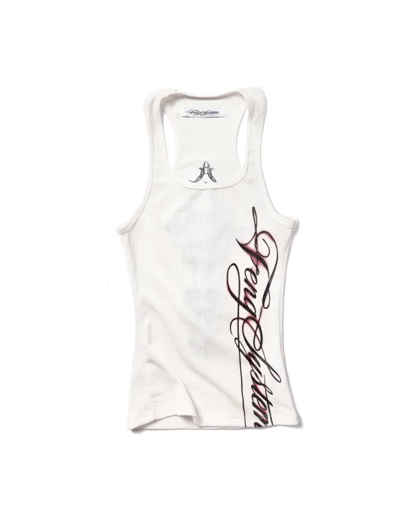 WHITE TATTOO TANKTOP
