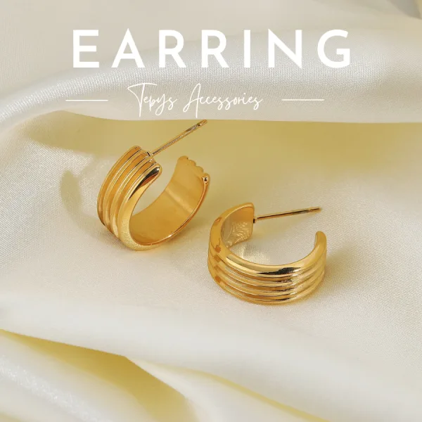 Paraller Round Earring